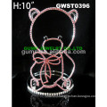 cheap rhinestone bear tiara crown -GWST0396